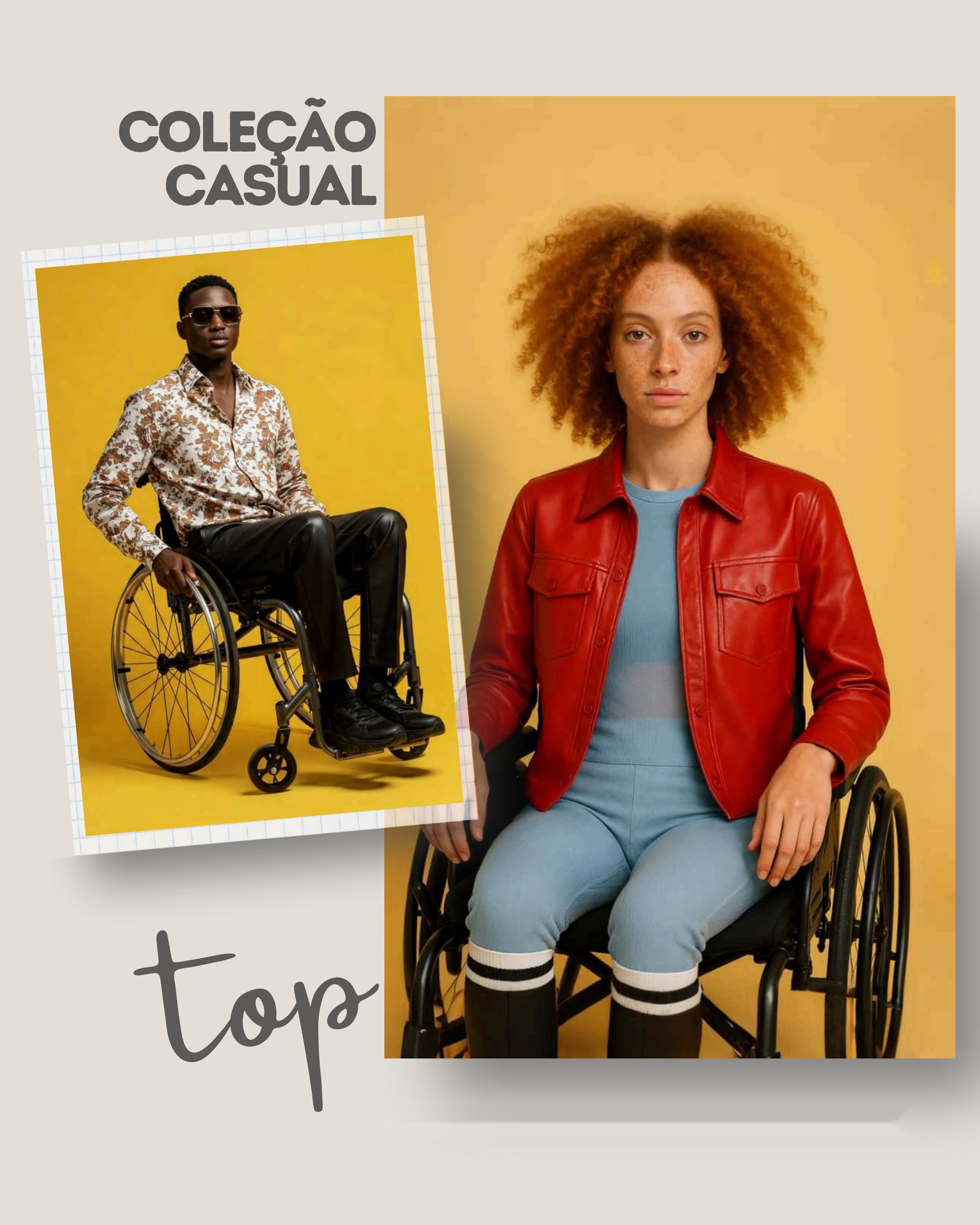 Look Casual Jaqueta de Couro